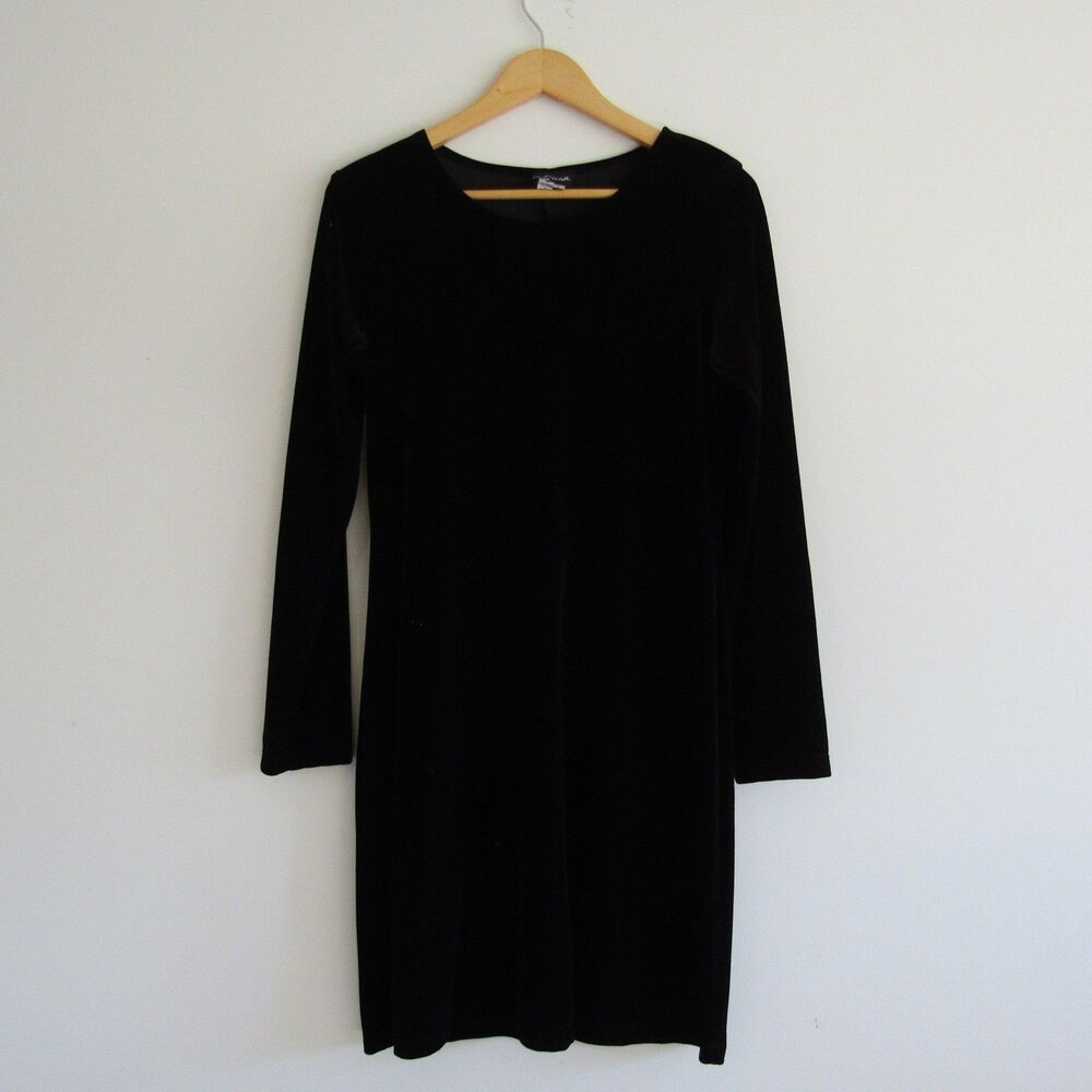 My Michelle Dress Large Black Vintage Velvet Fairy Whimsigoth Grunge Gothic